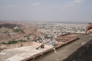 Udsigt fra fortet i Jodhpur